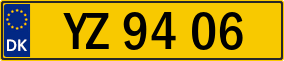 Trailer License Plate